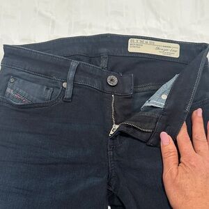 Slim Fit Dark Blue Women Diesel Super Slim Skinny Low Waist